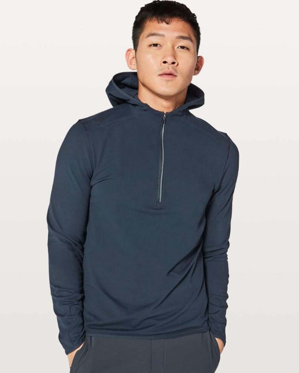 Lululemon Surge Warm 1/2 Zip Hoodie Nautical Navy Size Medium